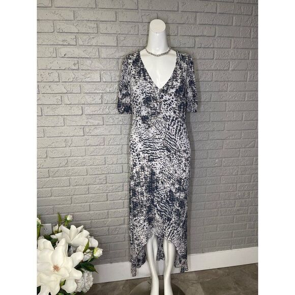 Express Women Animal Print Hi-Low Maxi Dress Size M - Picture 1 of 8